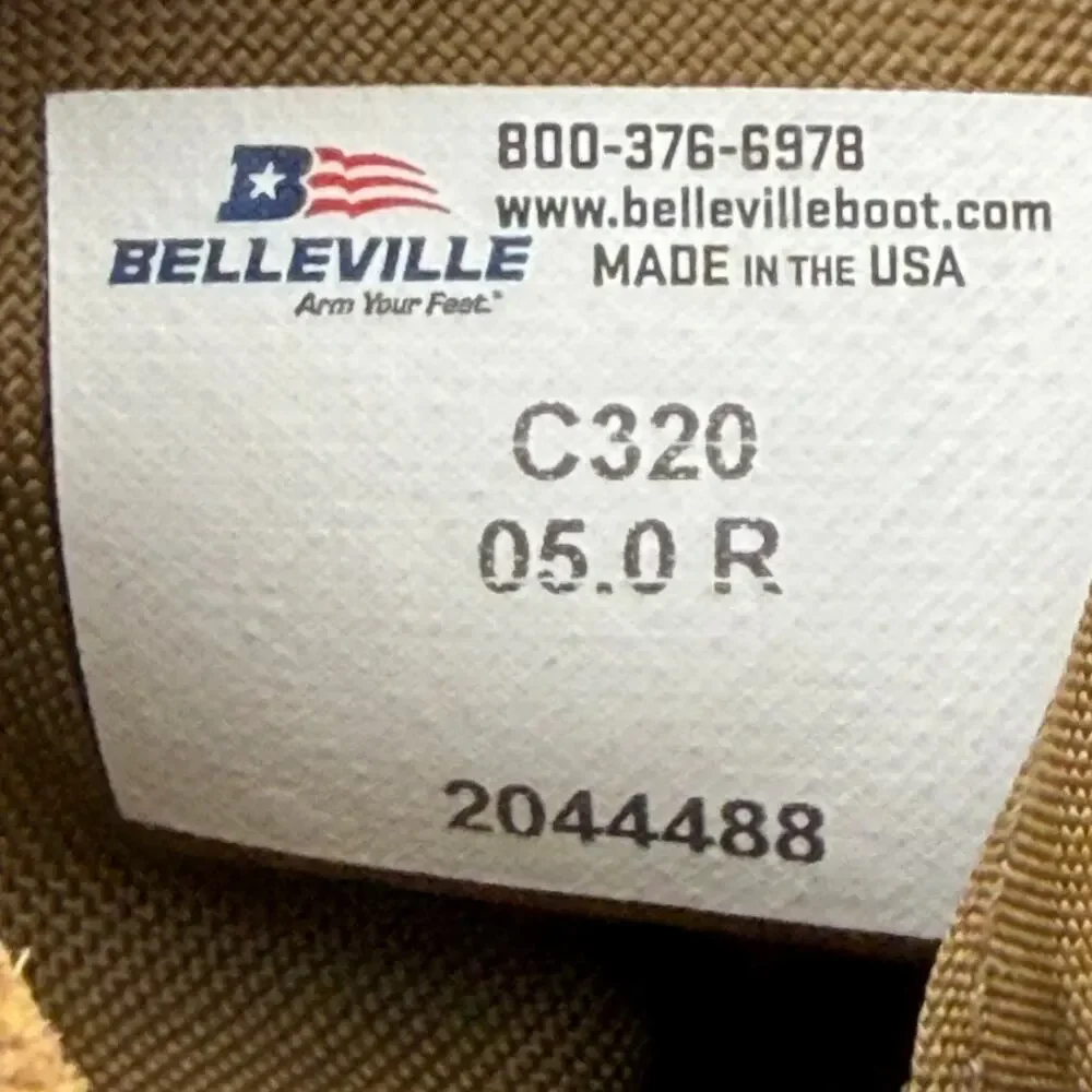 Belleville ONE XERO C320 Ultra Light Assault Boot in coyote brown Size 5 R